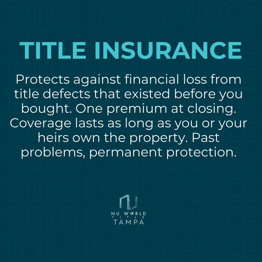 Infographic comparing owner's and lender's title insurance policies in Florida